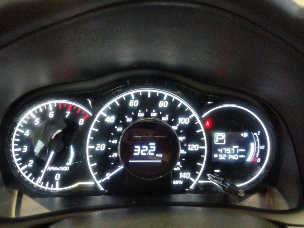 2017 Nissan Versa - Odometer Close Up