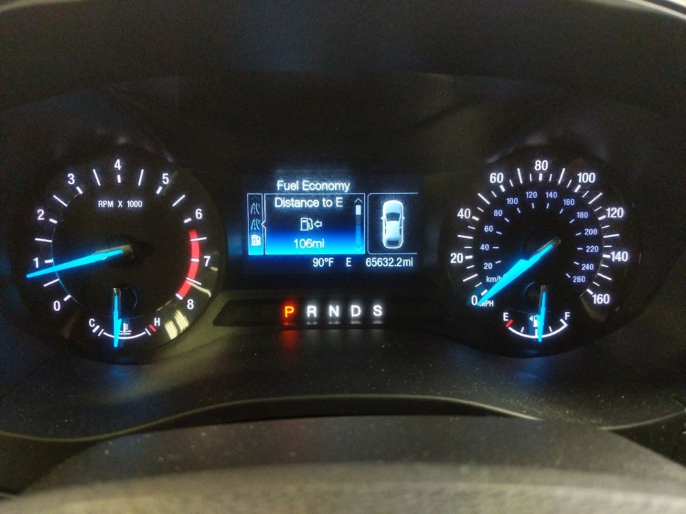 2014 Ford Fusion - Odometer Close Up