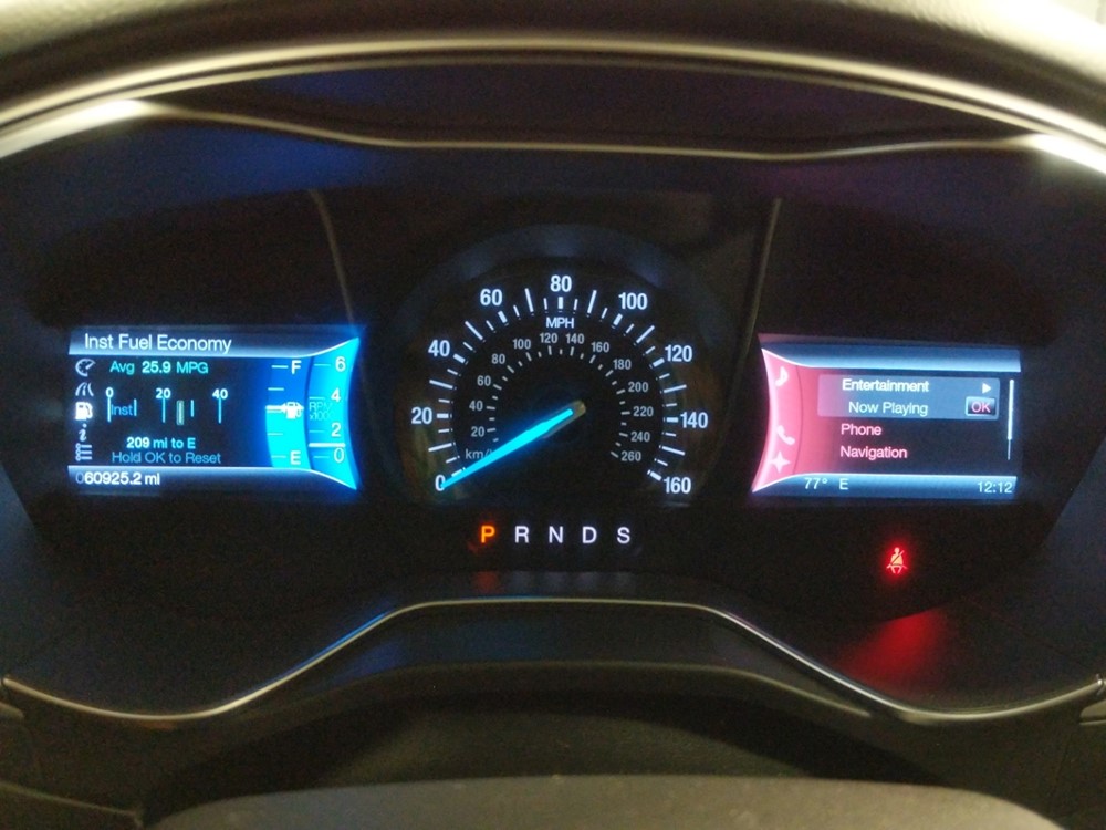 2014 Ford Fusion - Odometer Close Up
