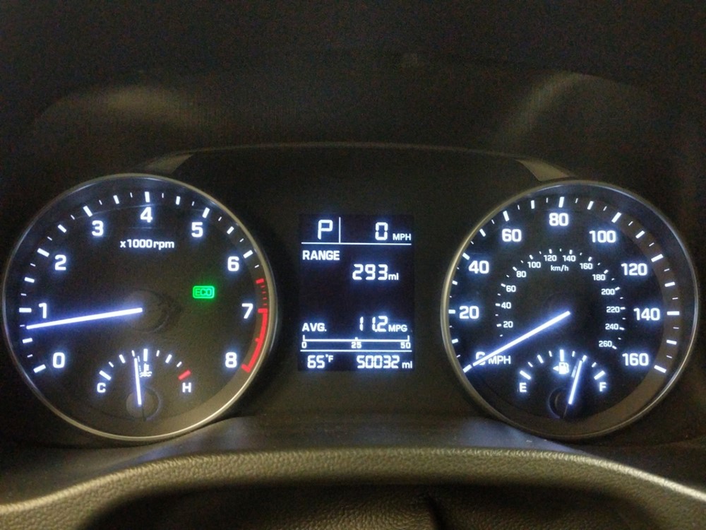 2017 Hyundai Elantra - Odometer Close Up