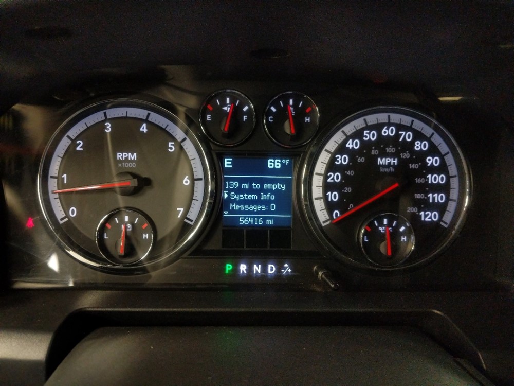 2009 Dodge Ram 1500 - Odometer Close Up
