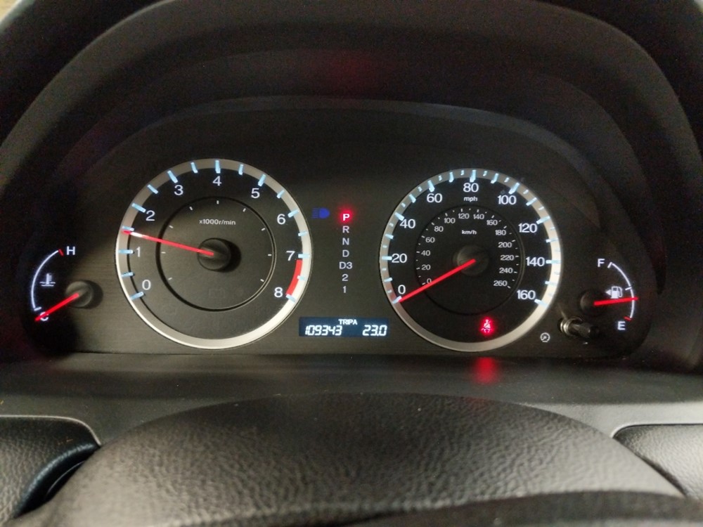 2012 Honda Accord - Odometer Close Up
