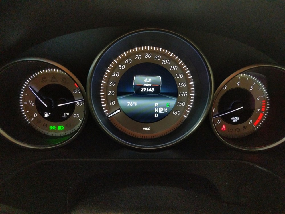 2016 Mercedes-Benz E350 - Odometer Close Up