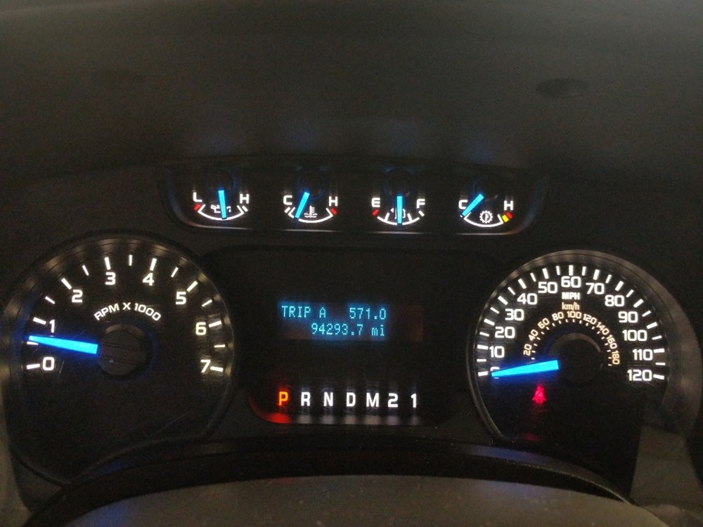 2011 Ford F-150 - Odometer Close Up