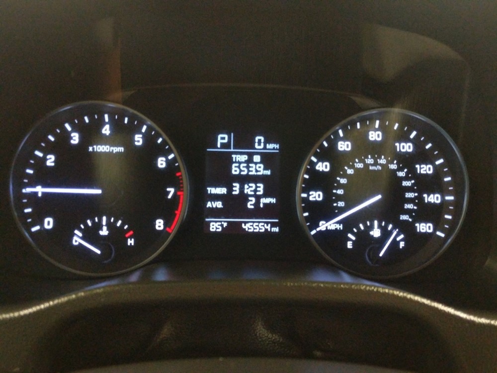 2017 Hyundai Elantra - Odometer Close Up