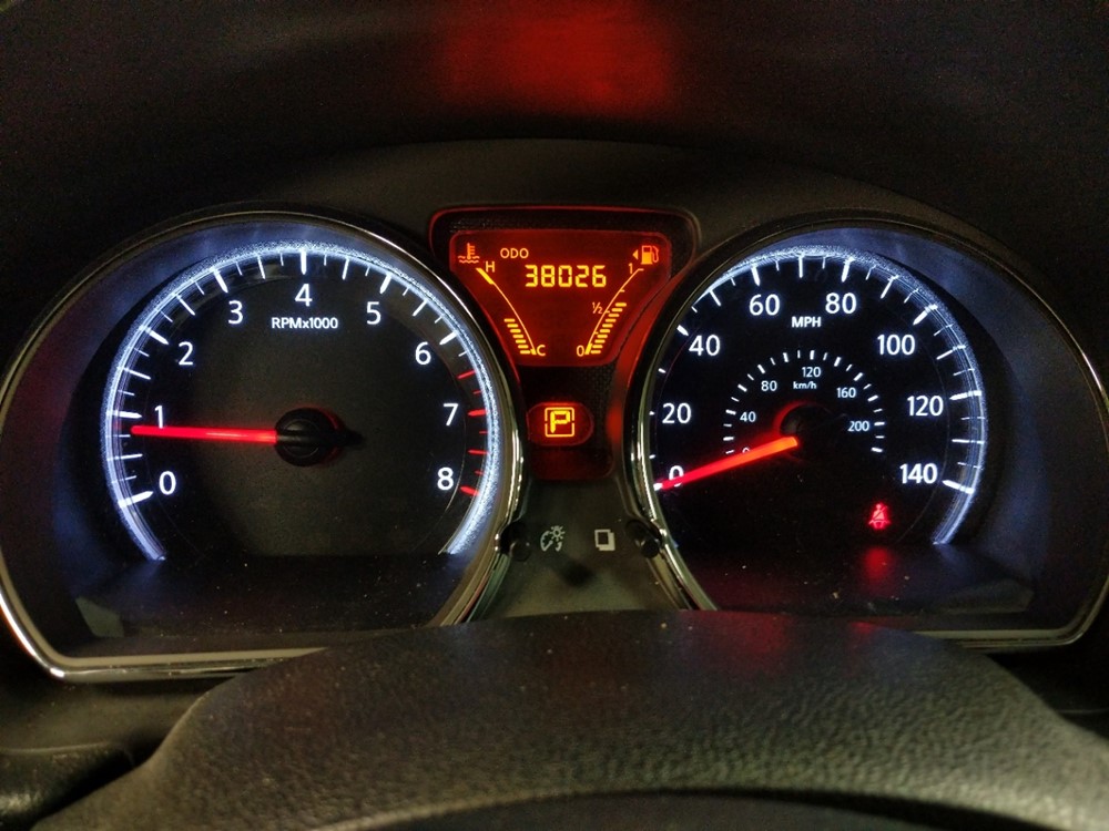 2017 Nissan Versa - Odometer Close Up