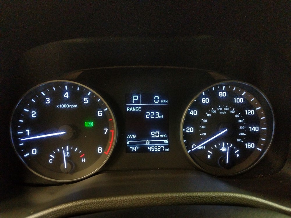 2017 Hyundai Elantra - Odometer Close Up
