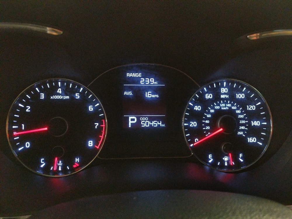 2016 Kia Forte - Odometer Close Up