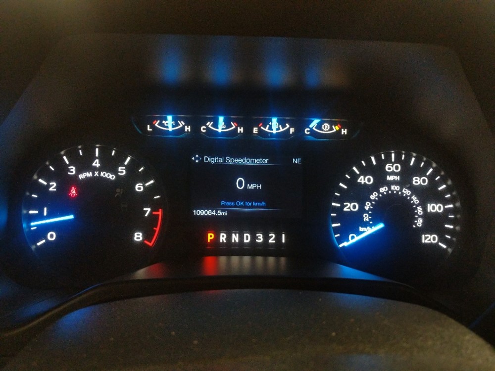 2016 Ford F-150 - Odometer Close Up