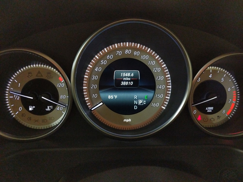 2016 Mercedes-Benz E350 - Odometer Close Up