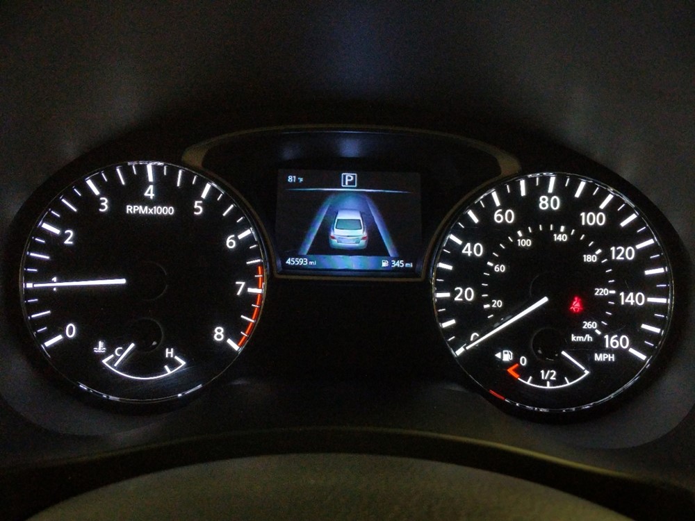 2017 Nissan Altima - Odometer Close Up