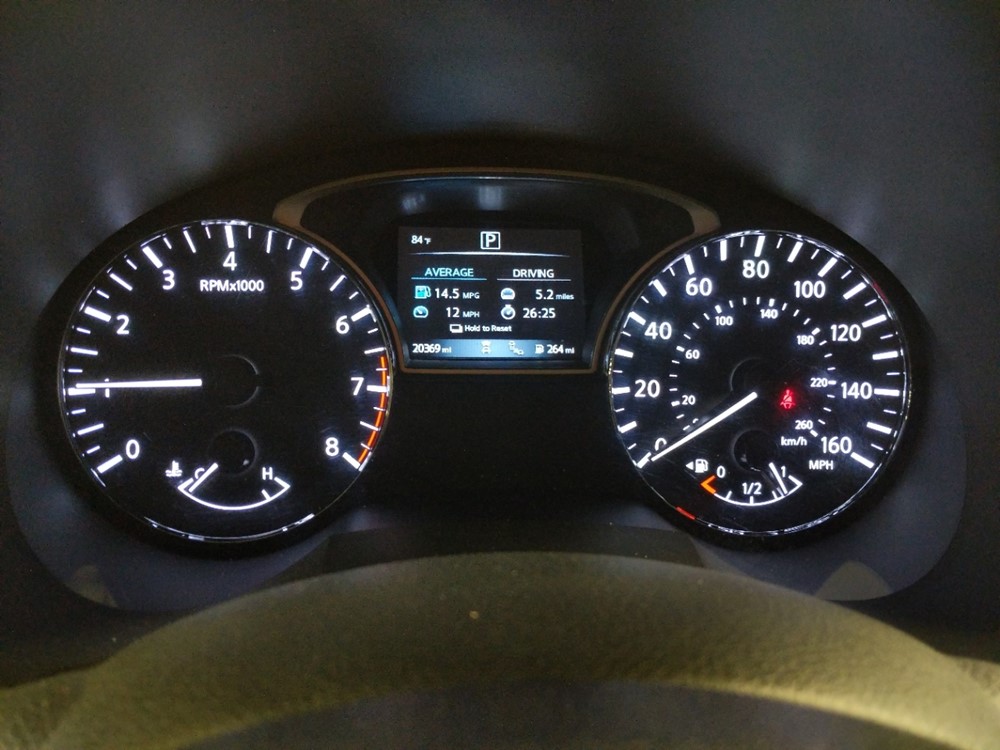 2018 Nissan Altima - Odometer Close Up