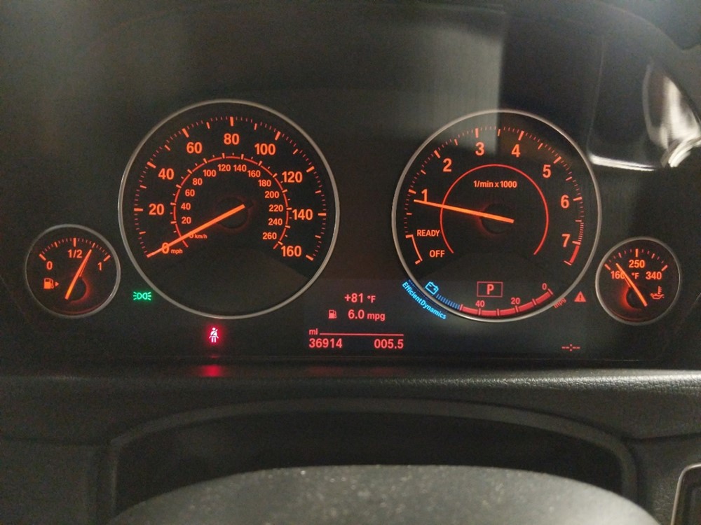 2017 BMW 330i - Odometer Close Up