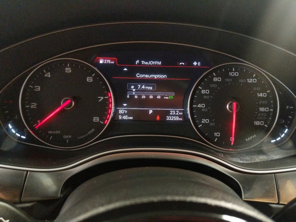 2016 Audi A6 - Odometer Close Up