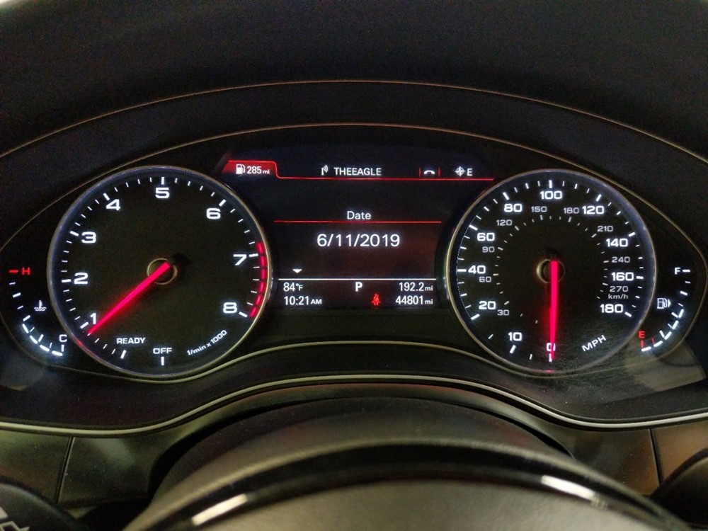 2016 Audi A6 - Odometer Close Up