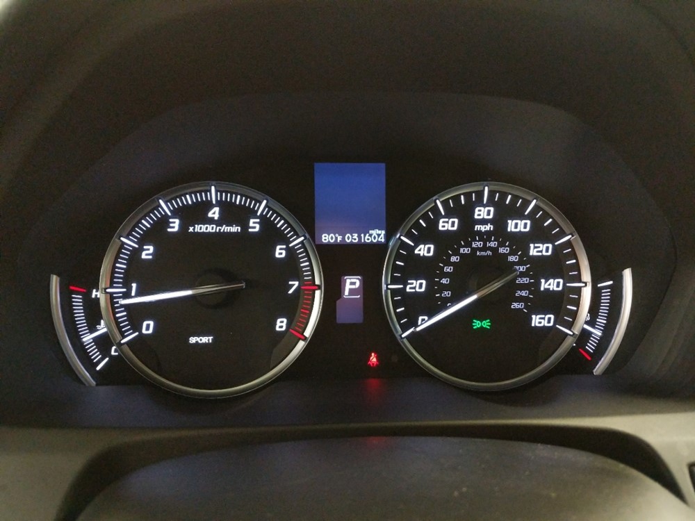 2017 Acura TLX - Odometer Close Up