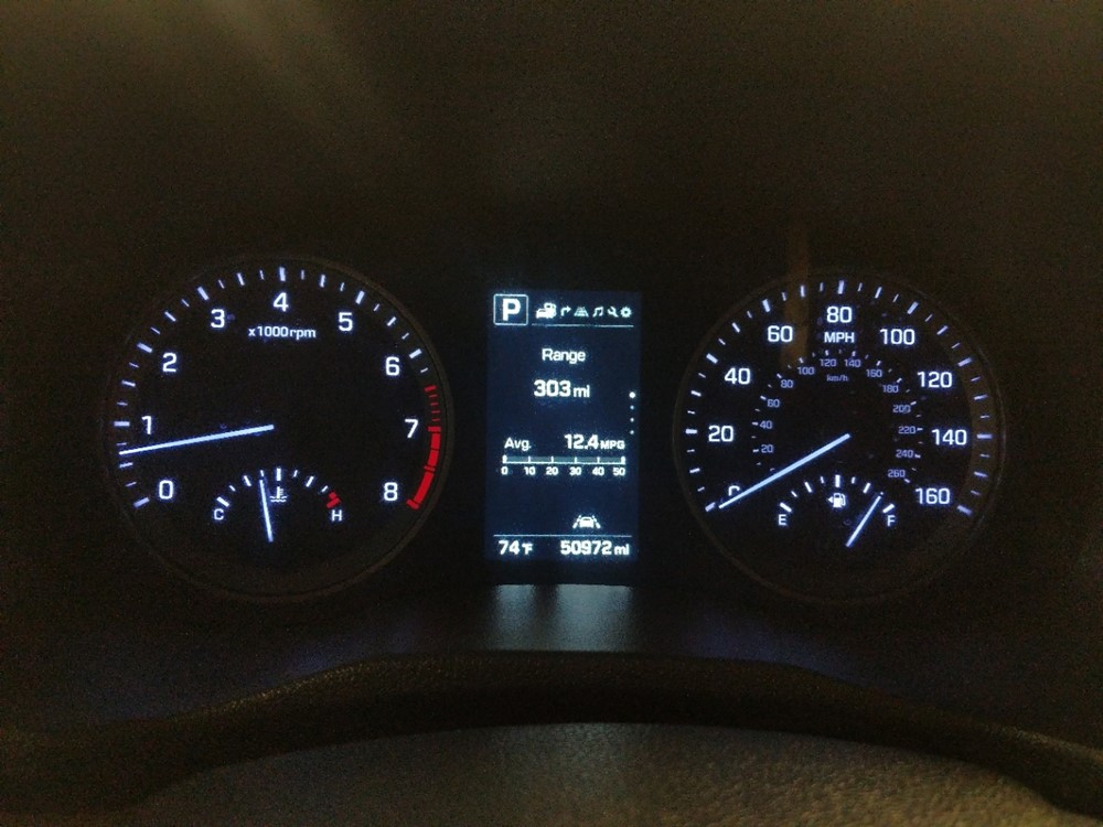 2016 Hyundai Tucson - Odometer Close Up