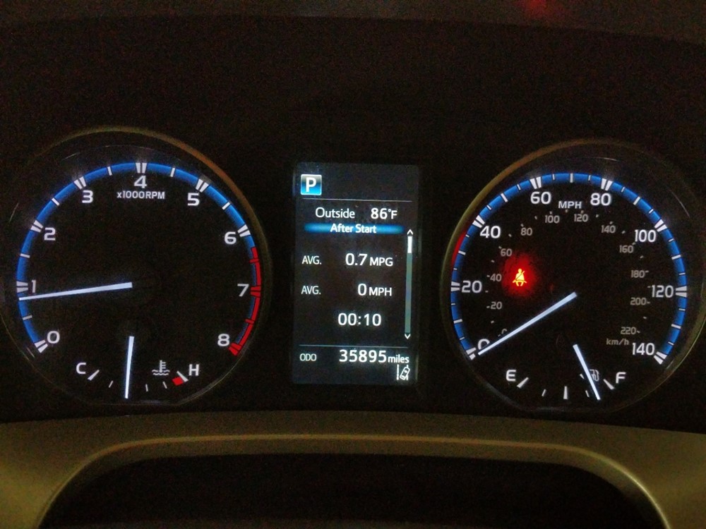 2018 Toyota RAV4 - Odometer Close Up