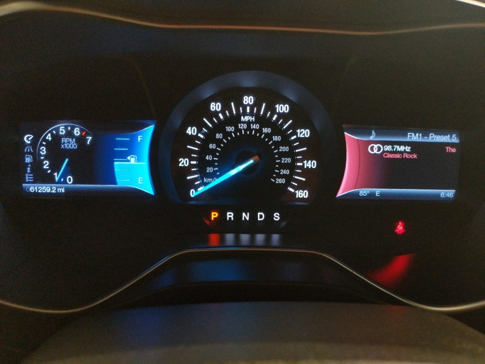 2014 Ford Fusion - Odometer Close Up