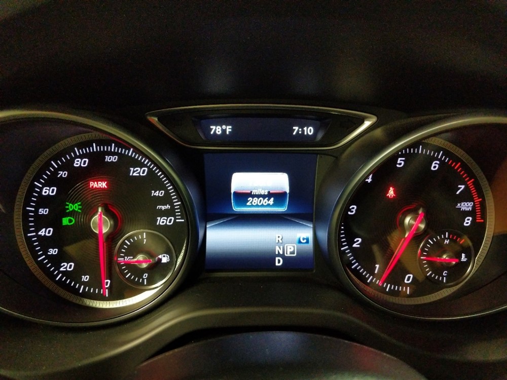 2018 Mercedes-Benz CLA250 - Odometer Close Up