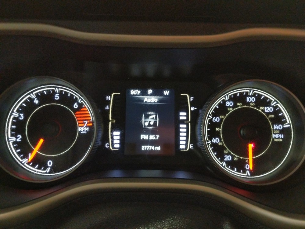 2016 Jeep Cherokee - Odometer Close Up