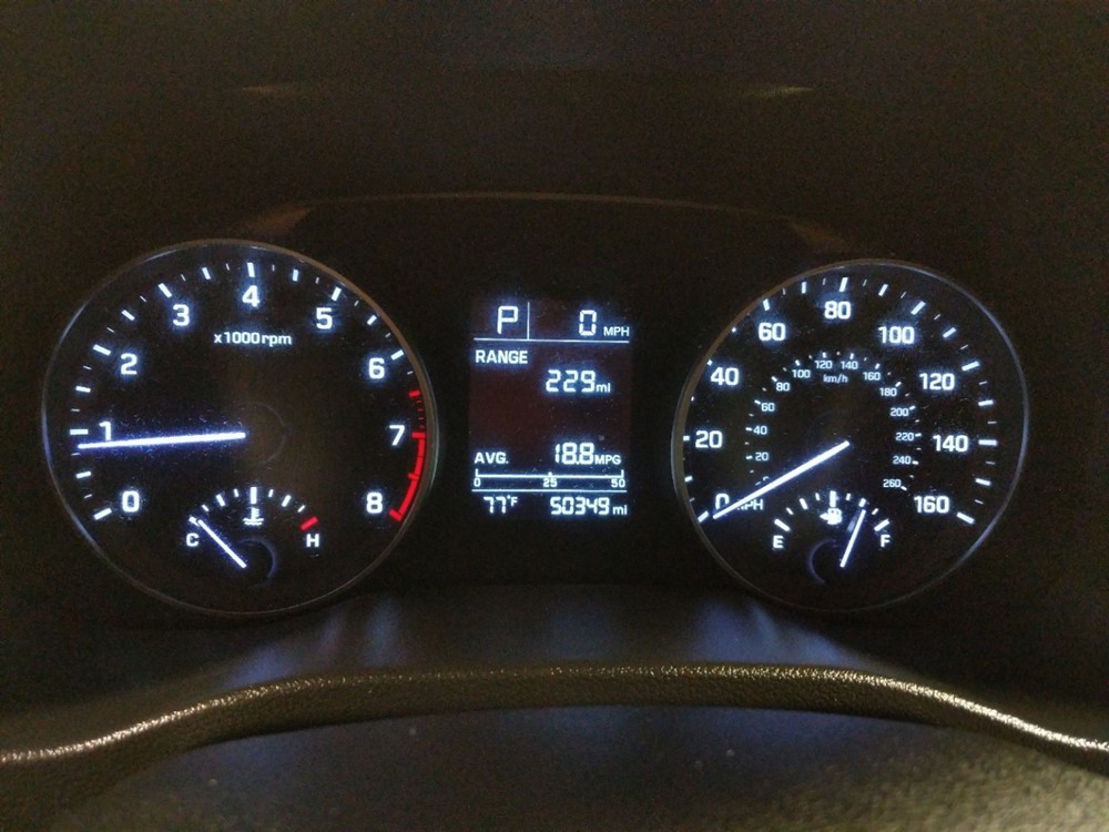 2017 Hyundai Elantra - Odometer Close Up