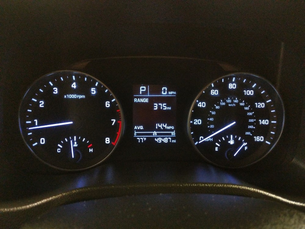 2017 Hyundai Elantra - Odometer Close Up