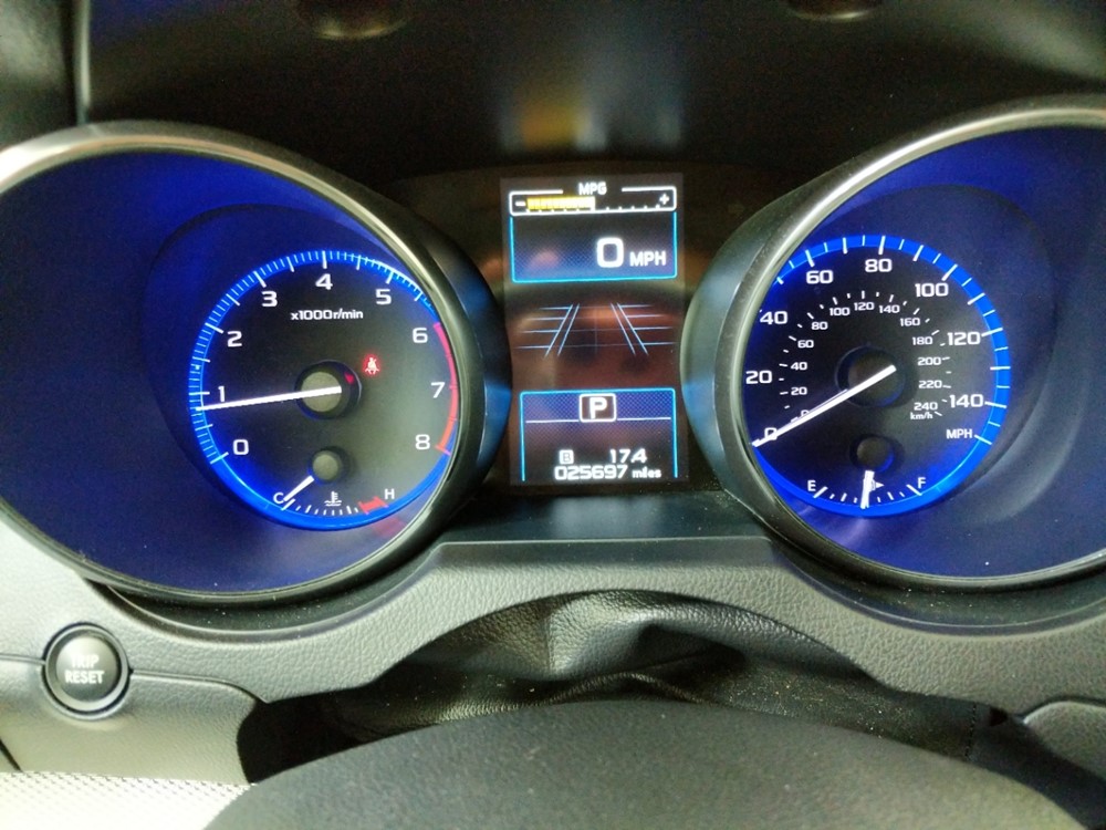 2016 Subaru Outback - Odometer Close Up