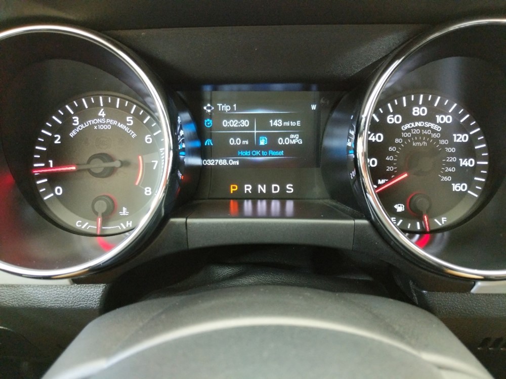 2017 Ford Mustang - Odometer Close Up