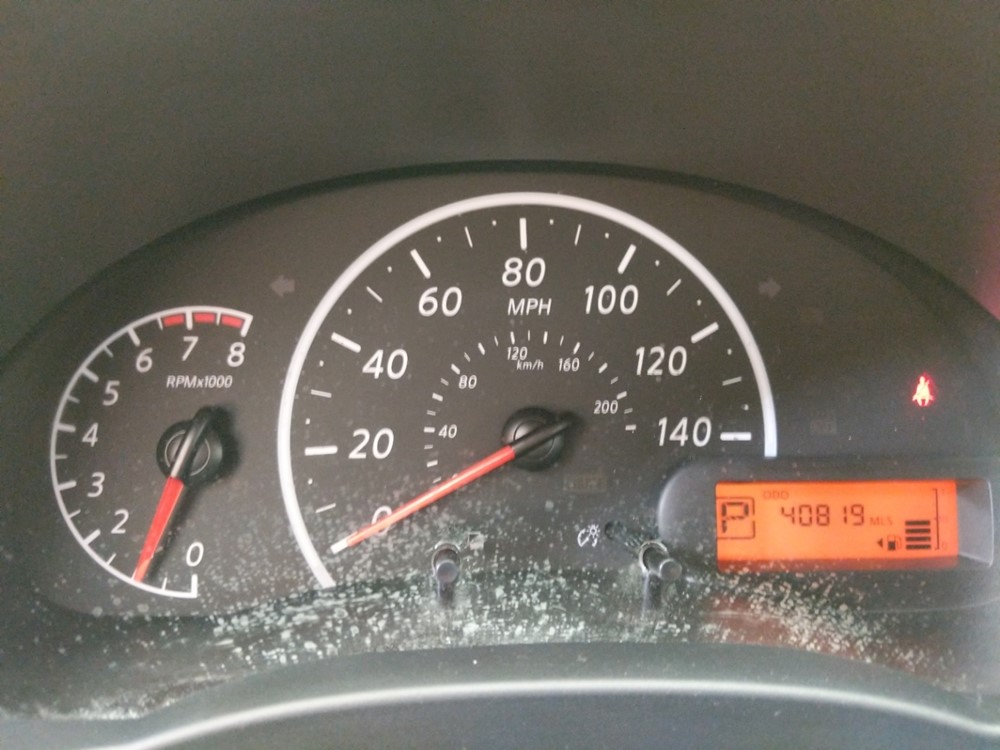 2017 Nissan Versa - Odometer Close Up