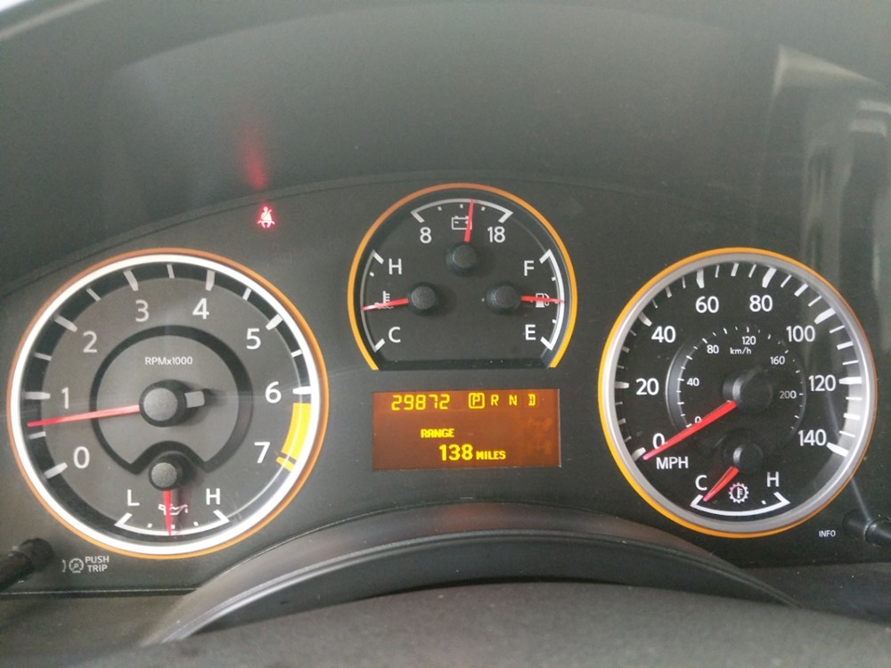 2015 Nissan Titan - Odometer Close Up