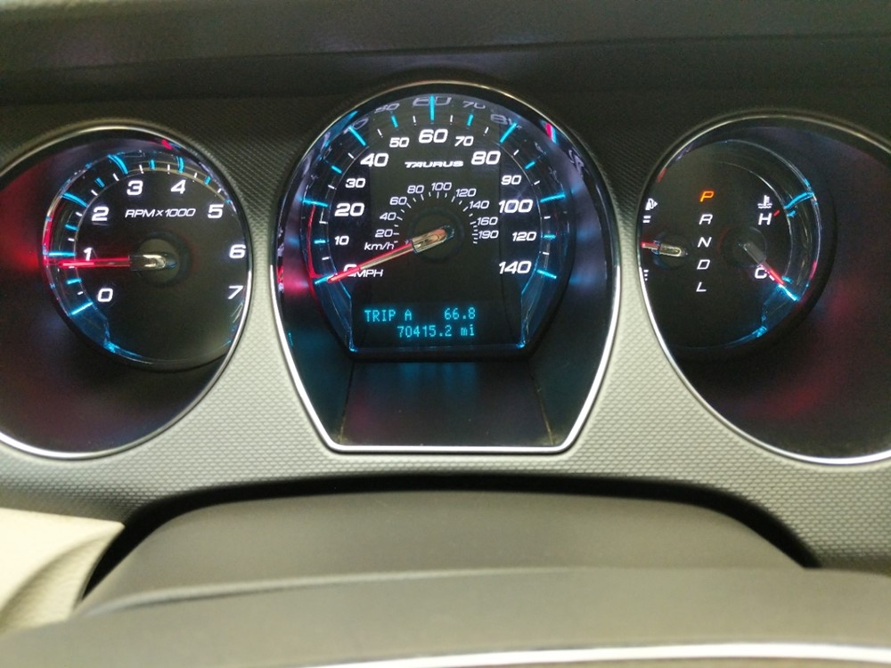2012 Ford Taurus - Odometer Close Up