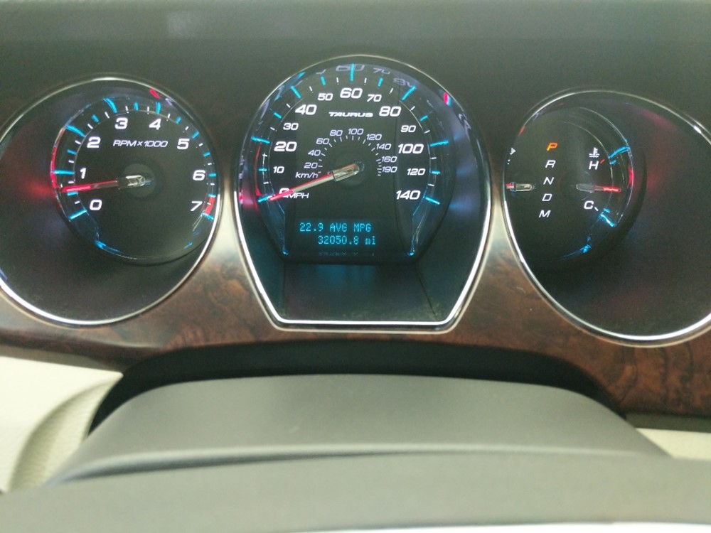 2010 Ford Taurus - Odometer Close Up
