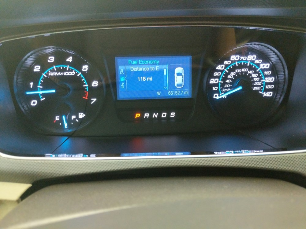 2014 Ford Taurus - Odometer Close Up