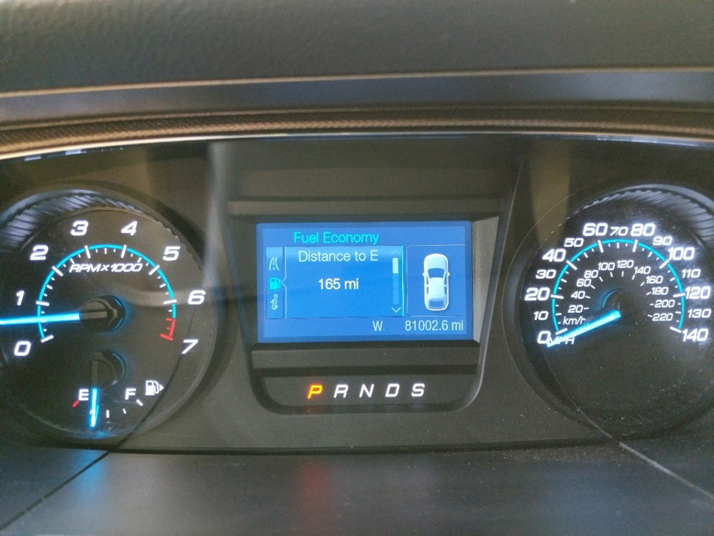 2015 Ford Taurus - Odometer Close Up