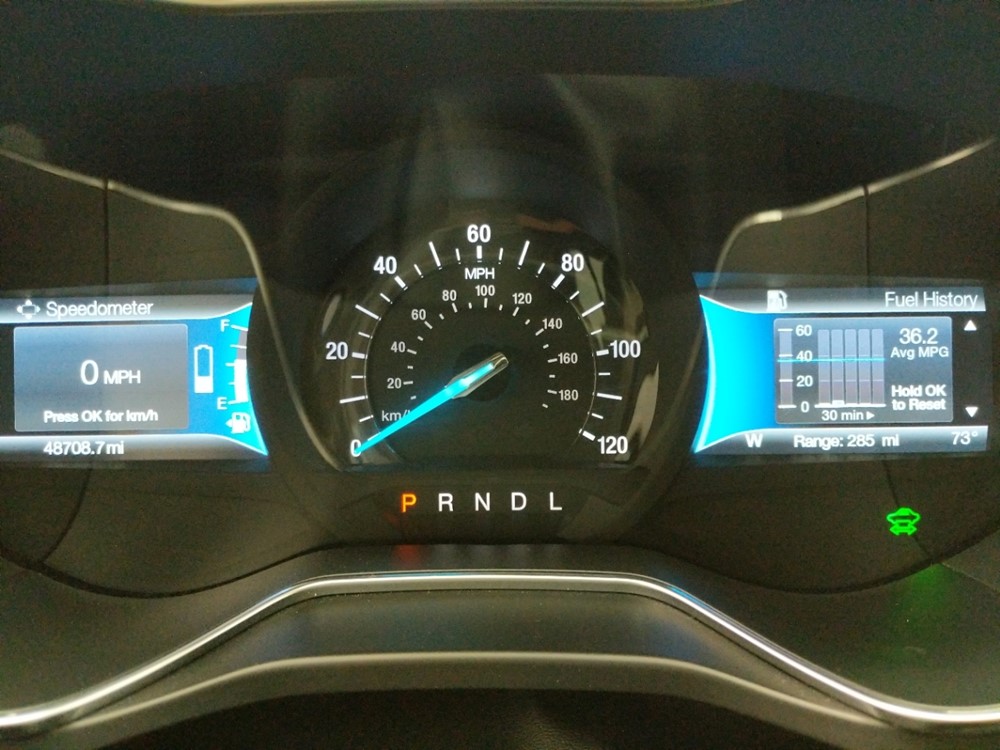 2017 Ford Fusion - Odometer Close Up