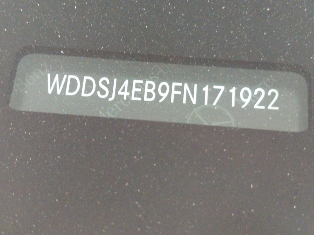2015 Mercedes-Benz CLA250 - VIN Plate