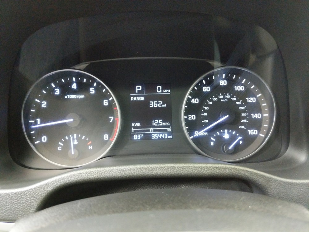 2017 Hyundai Elantra - Odometer Close Up