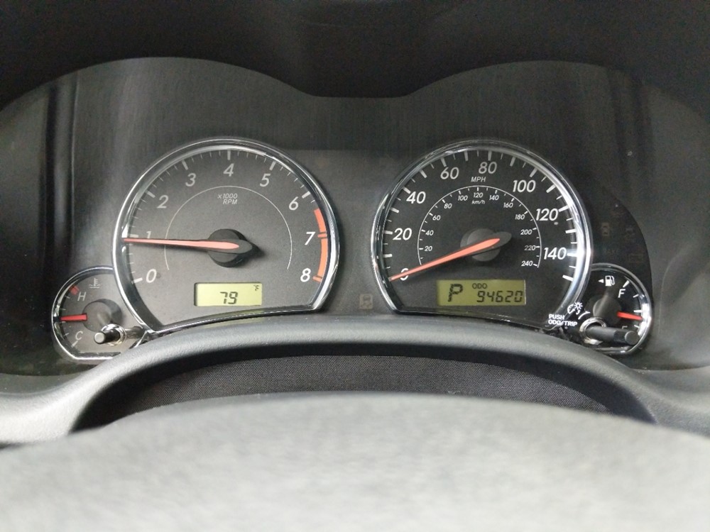 2013 Toyota Corolla - Odometer Close Up