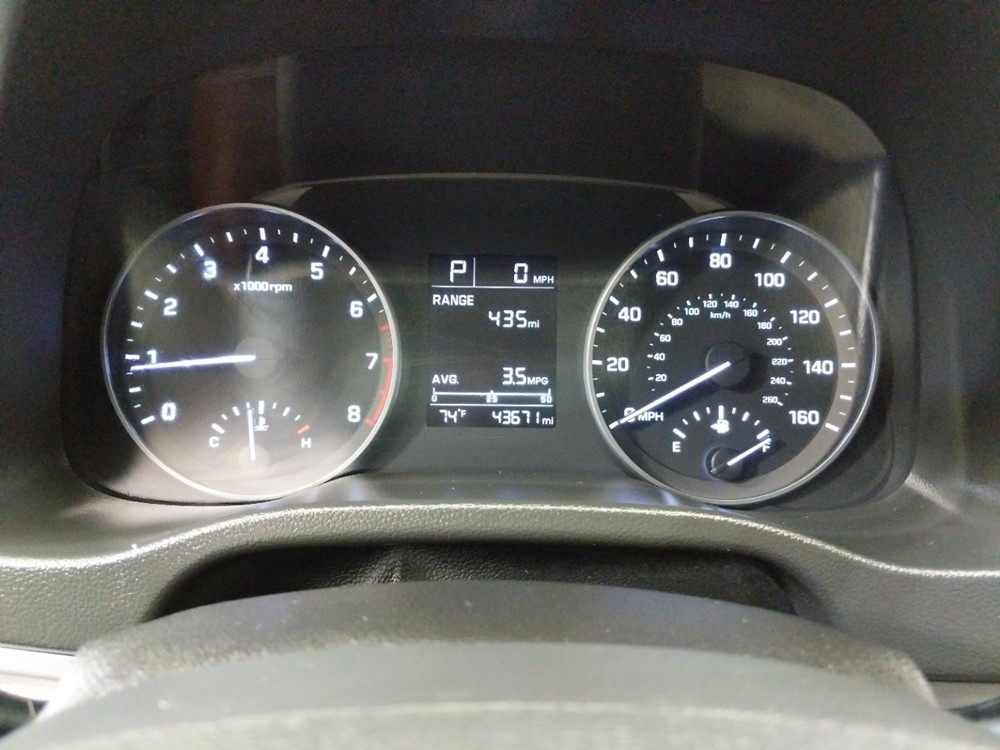 2017 Hyundai Elantra - Odometer Close Up