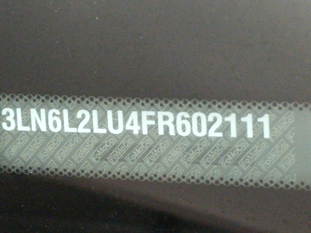 2015 Lincoln MKZ - VIN Plate