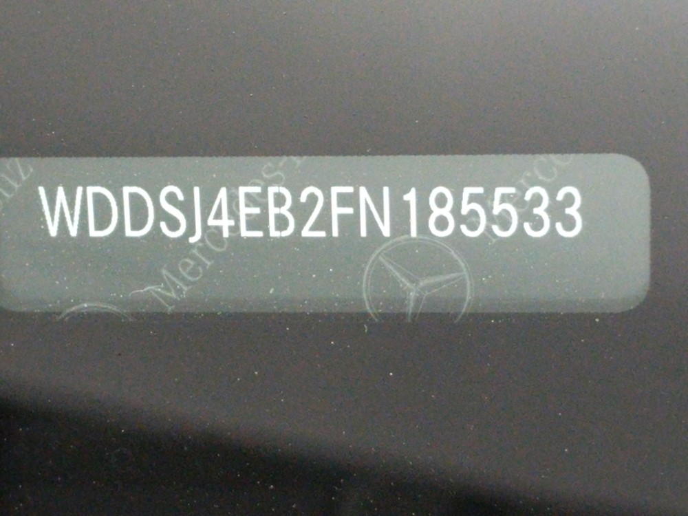 2015 Mercedes-Benz CLA250 - VIN Plate