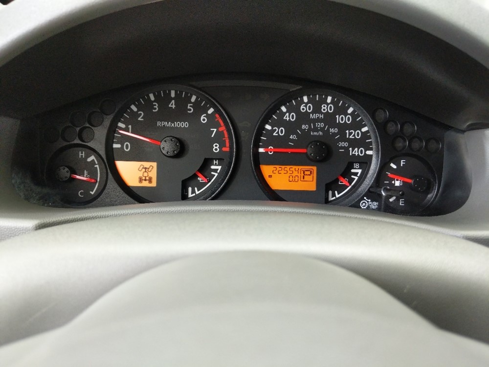 2017 Nissan Frontier - Odometer Close Up