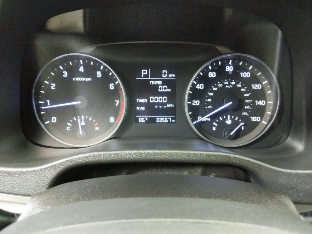 2017 Hyundai Elantra - Odometer Close Up
