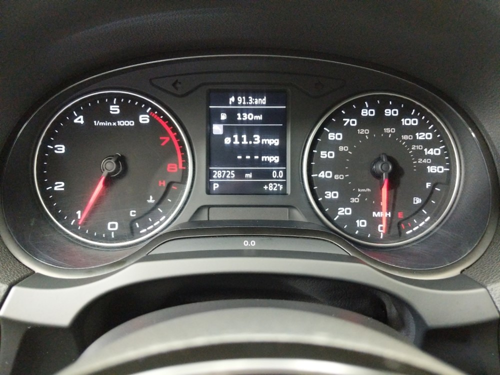 2015 Audi A3 - Odometer Close Up