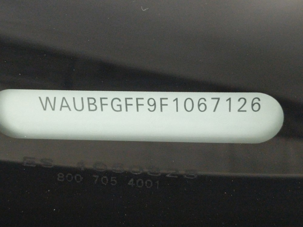 2015 Audi A3 - VIN Plate