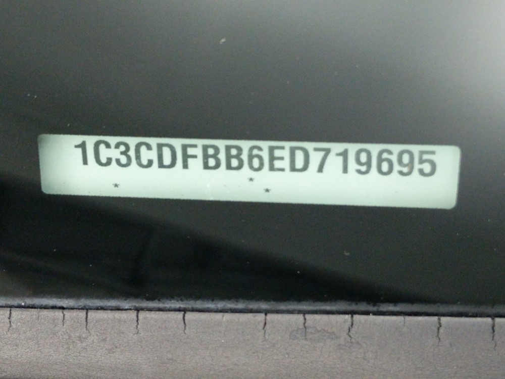 2014 Dodge Dart - VIN Plate