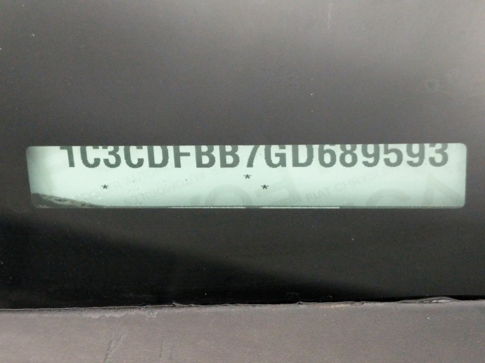 2016 Dodge Dart - VIN Plate