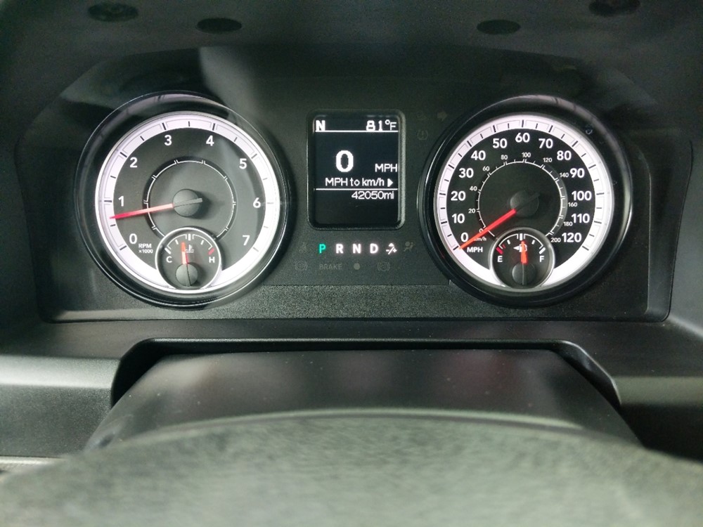 2017 Dodge Ram 1500 - Odometer Close Up