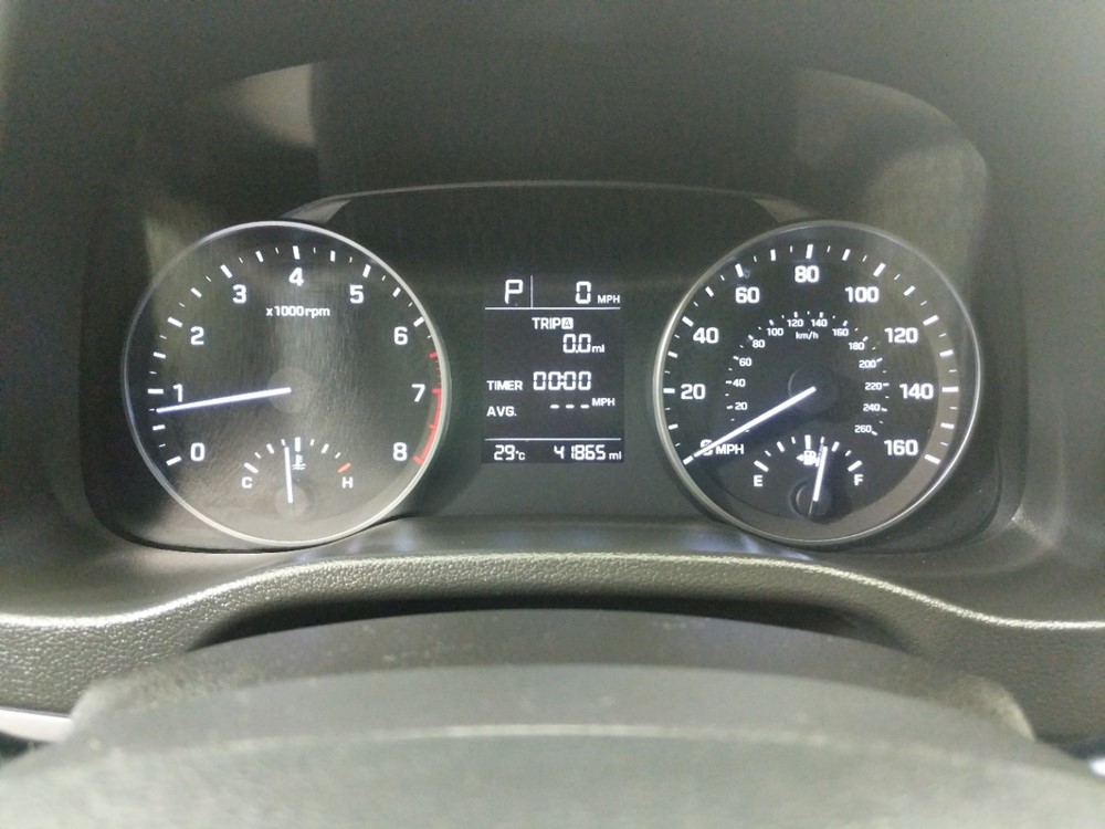 2017 Hyundai Elantra - Odometer Close Up